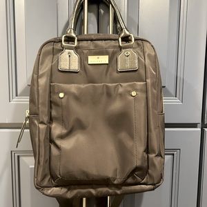 Allancia black nylon convertible backpack bag laptop purse travel